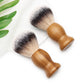 Professional Men's Grooming Synthetic Bamboo Wood Handle Brush Beard Shave Tool Practical