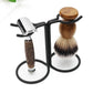 High quality chrome shaving razor stand Black Metal Modern Design Metal Holder Stand