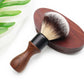 Men Shaving Travel Brush Shaving Brush for Men with Black Solid Wood Handle