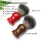 Beard Shaving Nylon Hair Brush Travel Yellow Acrylic Handle Brush Shaving Tools For Men