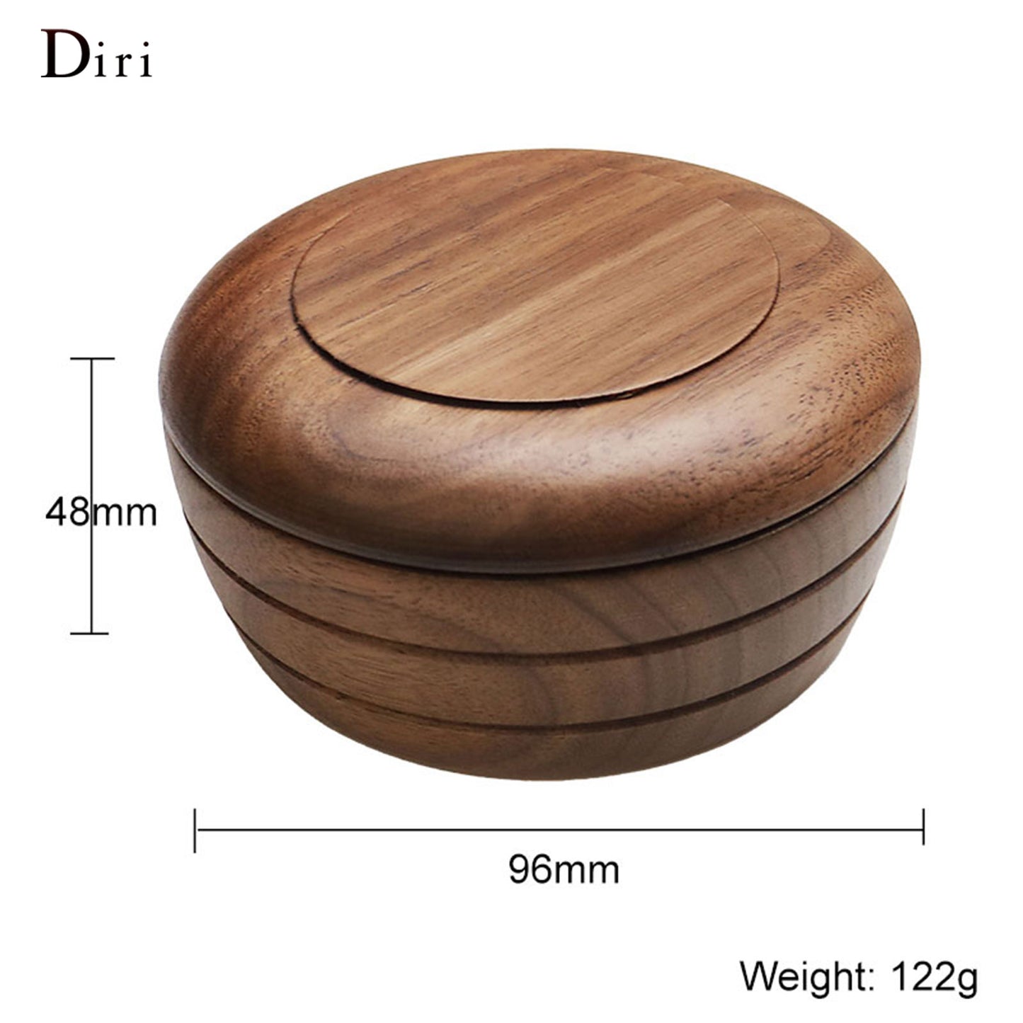 Hot Selling Multi - function Walnut Wooden Shaving Soap Bowl 