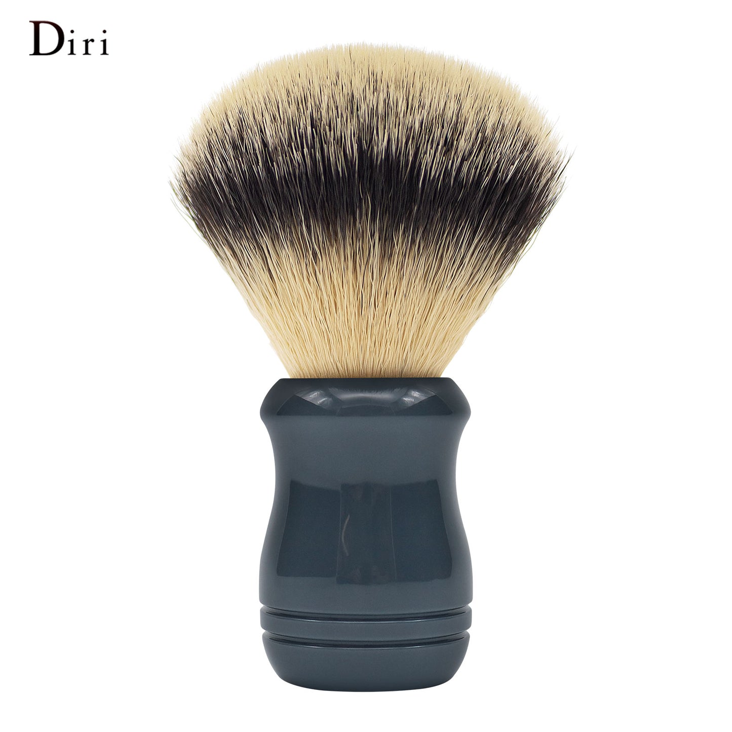 Men Grooming Synthetic Hair Gray Acrylic Handle Shaving Brush For Men Skin Care