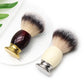 A Base of Heavy Weight Stainless Steel Acrylic Nylon Hair Shaving Brush