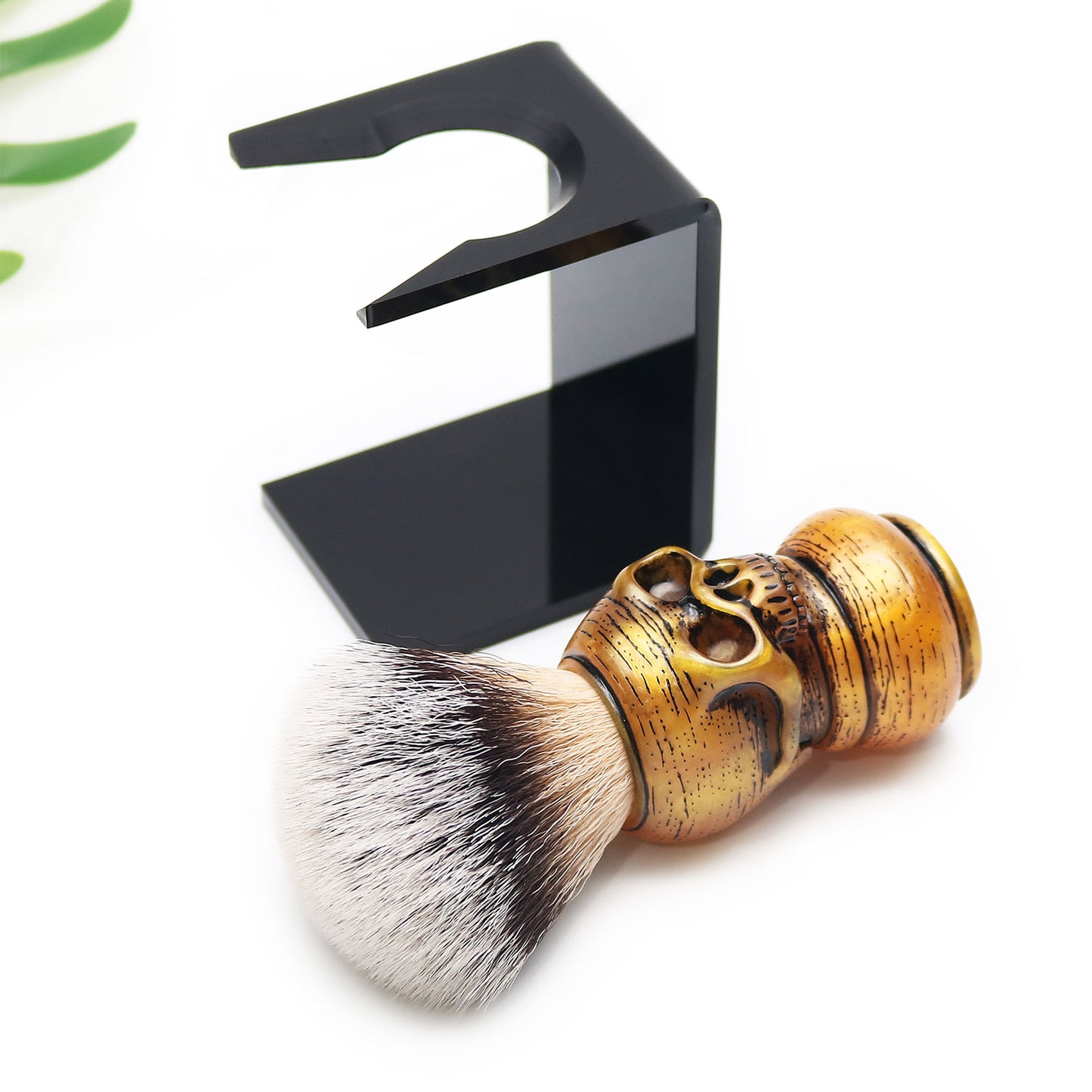 Wholesale Skull Resin Handle Synthetic Hair Beard Brush Vintage Style Men's Shaving Brushes