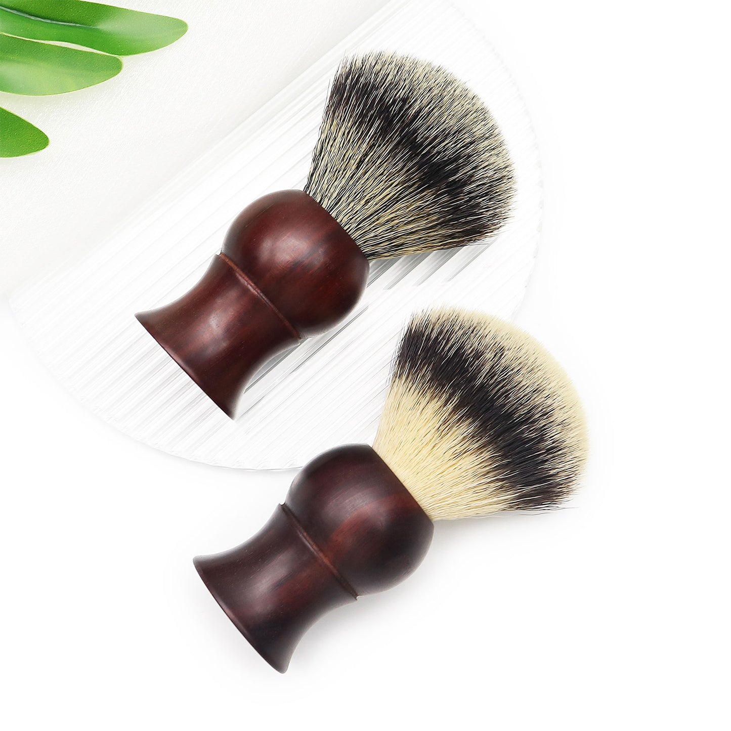 Top Selling Nature oval Rosewood Synthetic Hair Shaving Brush for Smooth Shaves