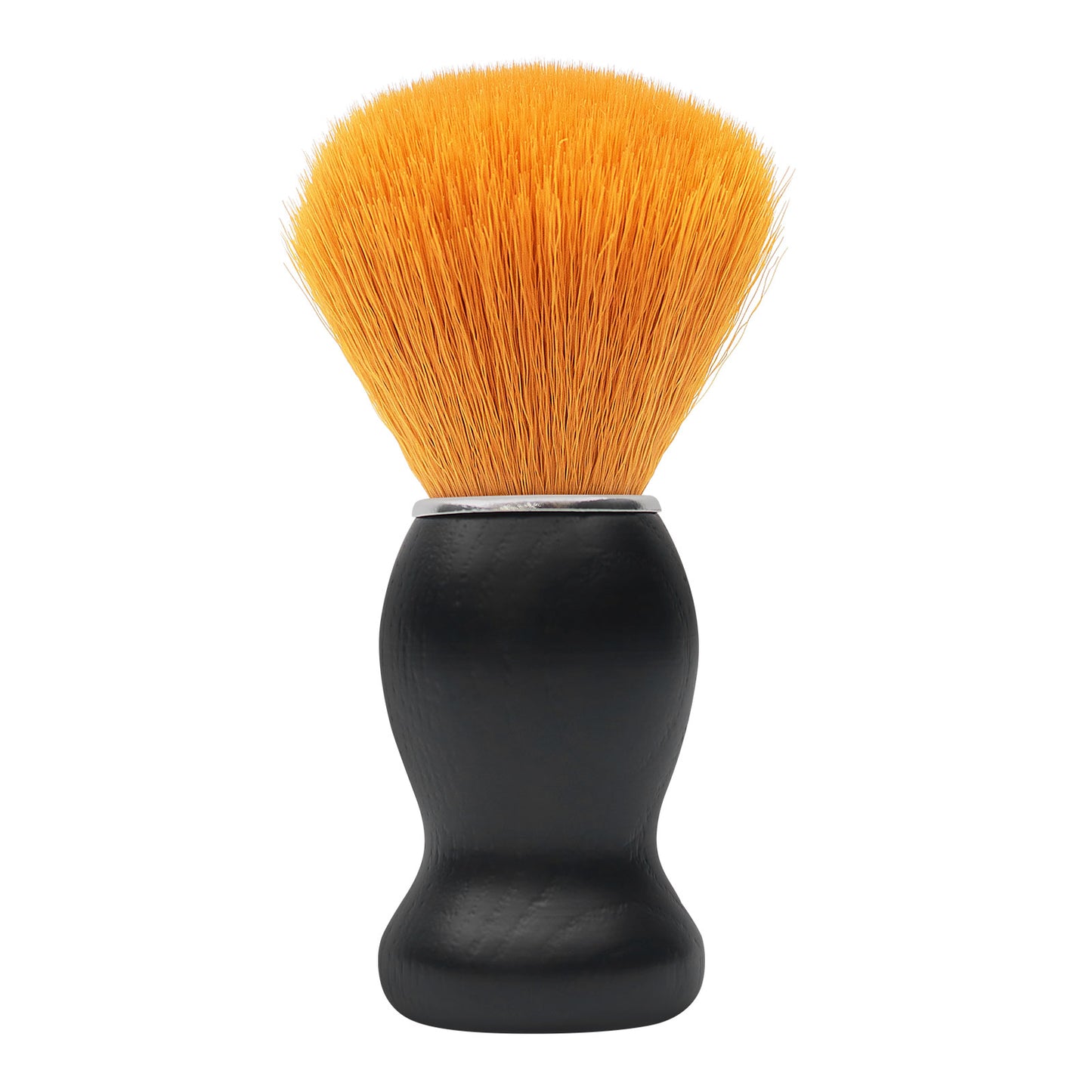 Black Wood Grain Silvertip Synthetic Hair Shaving Brush For Men's Beard Care