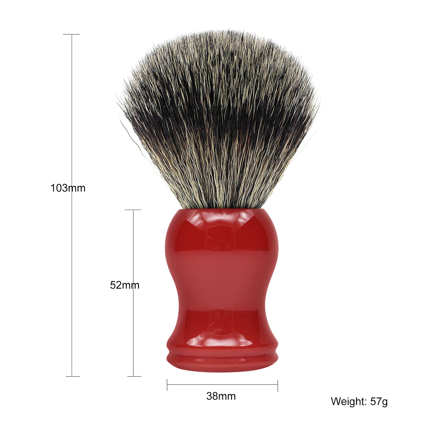 Hot Selling Shaving Brush Nylon Hair Dark blue Acrylic Handle Brush Shaving Tools for Home or Travel