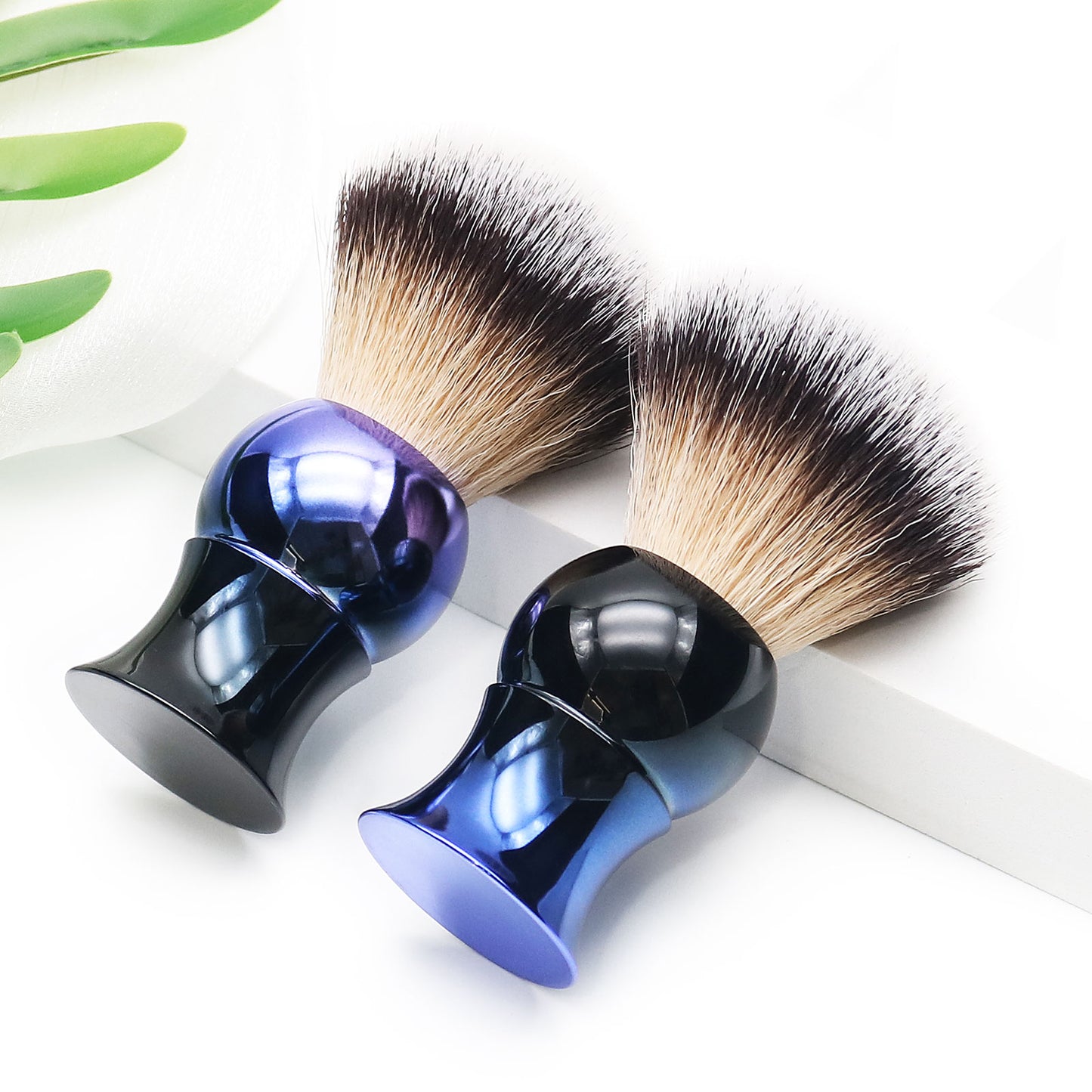 New Fashion High Quality Synthetic Hair Gradient Blue Shaving Brush