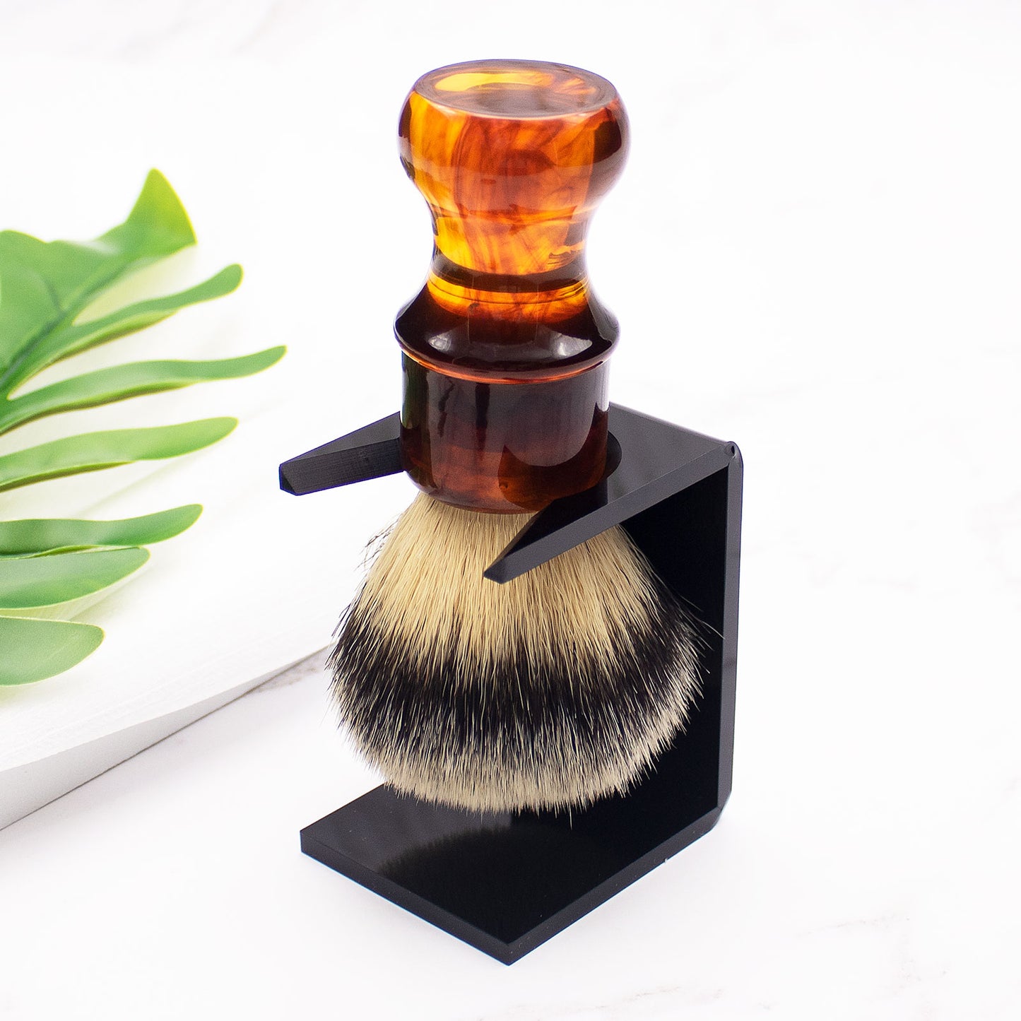 Pro Men High Quality Synthetic Shaving Brush With Resin Handle