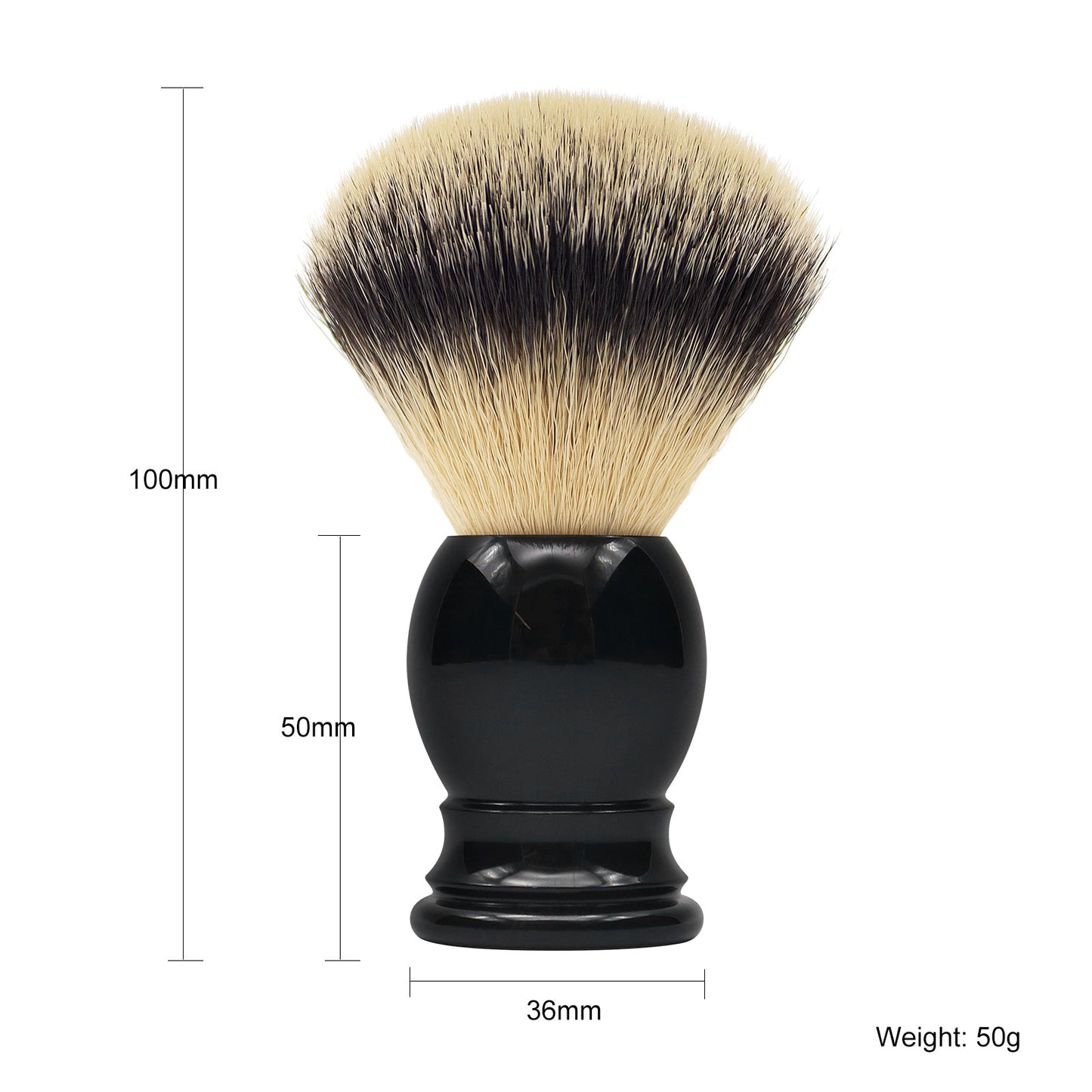 High Quality Synthetic Shaving Brush Black Acrylic Handle Best Present for Men