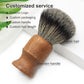 Wooden Men Grooming Shaving Brush Eco Synthetic Nylon Brush