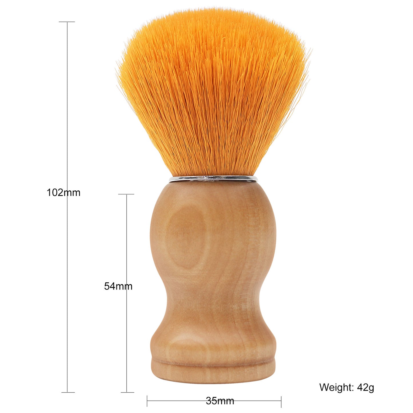 Soft Man‘s Shaving Brush Premium Wood Grain With Silver Ring beard brush