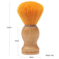 Soft Man‘s Shaving Brush Premium Wood Grain With Silver Ring beard brush