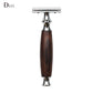 Modern  Eco-Friendly Mahogany Handle Safety Razor for Men or Women