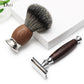 Modern  Eco-Friendly Mahogany Handle Safety Razor for Men or Women