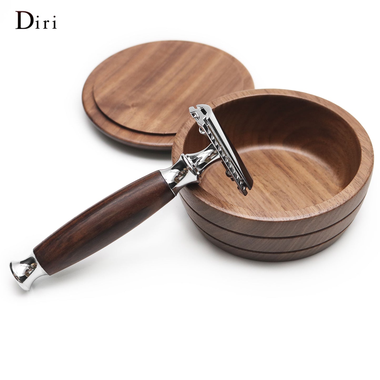 Modern  Eco-Friendly Mahogany Handle Safety Razor for Men or Women