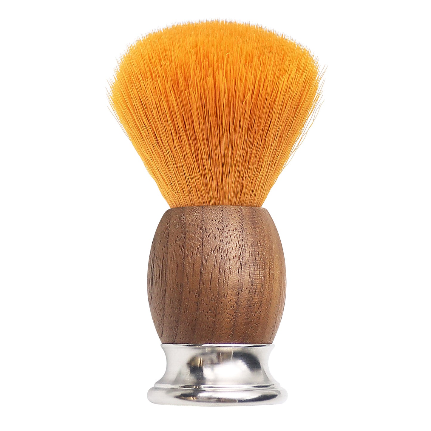 High-Grade Walnut Handle with Chrome Base Long Loft Dense Synthetic Bristle Shaving Brush