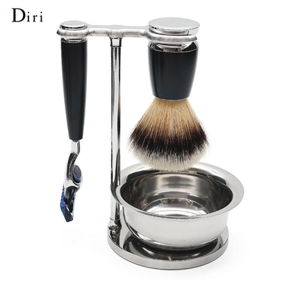 Luxury Personal Care & Gift 4in1 Eco-friendlyShaving Brush Bowl Razor Stand Shaving Set